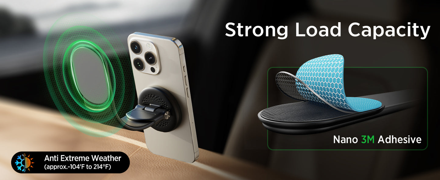 15W for MagSafe Car Mount Charger,Magnetic Wireless Fast Charging