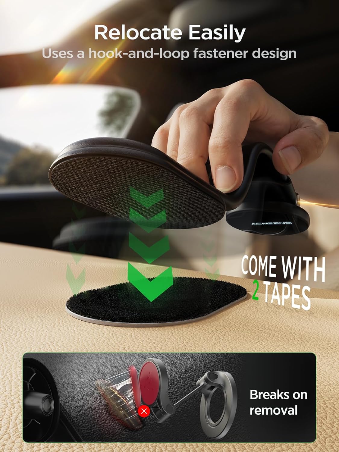 15W for MagSafe Car Mount Charger,Magnetic Wireless Fast Charging