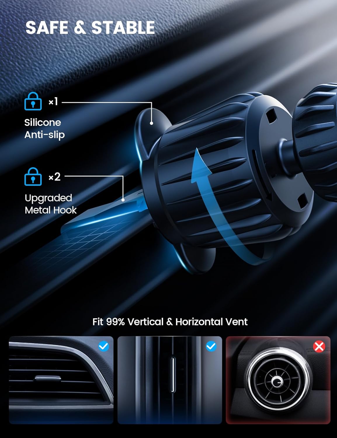Cooling Fast Charging 15W Wireless Car Charger